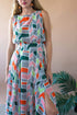 Xena Dress - Peach Geo